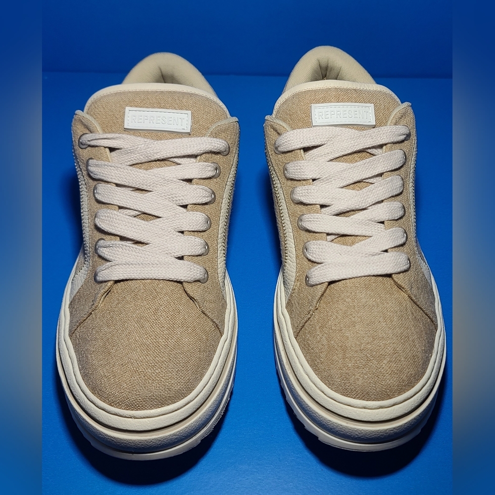Represent HTN Low Mens Rustic in the Latte colorway Sneakers Shoes Size 13.5 US